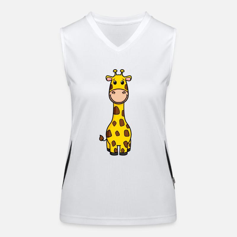 Giraffe Funktionelles Kontrast-Tank Top für Frauen
