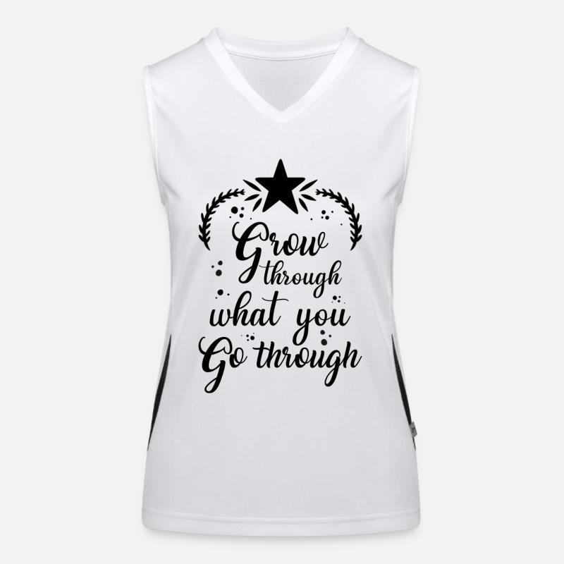 Motivation Spruch Funktionelles Kontrast-Tank Top für Frauen