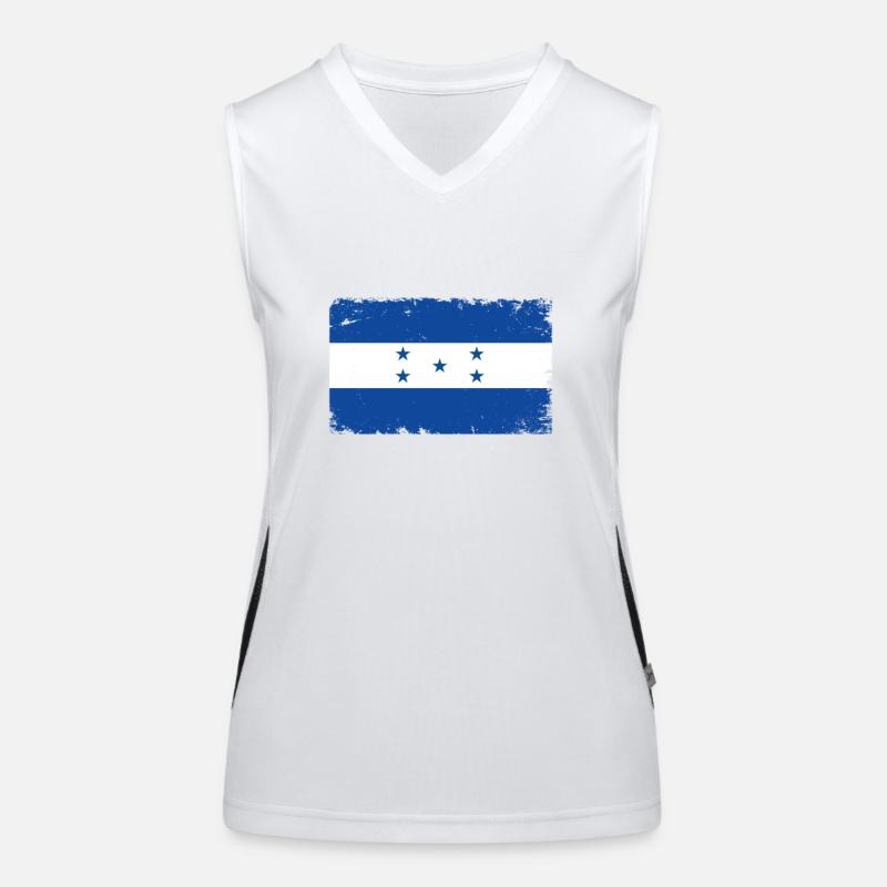 Honduras Drapeau Drapeau Vintage Honduras Débardeur respirant contrasté Femme