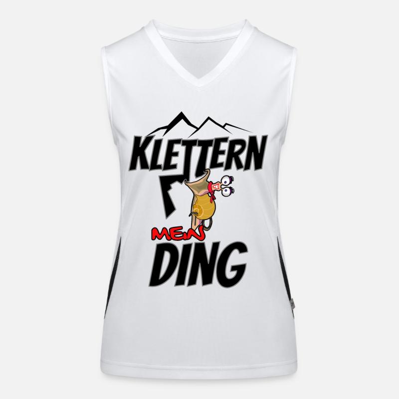 Klettern mein Ding Funktionelles Kontrast-Tank Top für Frauen