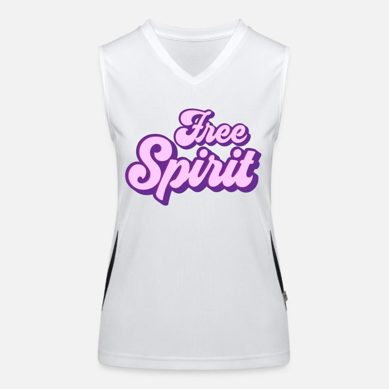 libre Débardeur respirant contrasté Femme