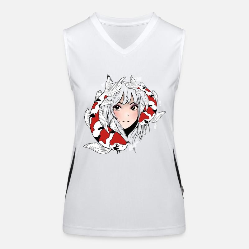 Anime Otaku Koi Débardeur respirant contrasté Femme