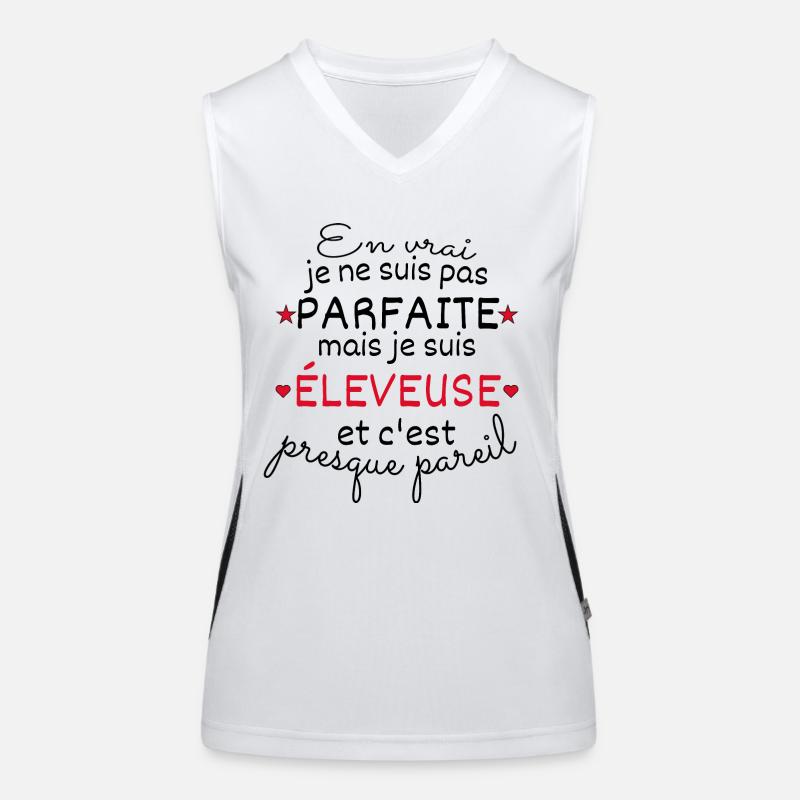 cadeau d'anniversaire éleveuse parfaite Débardeur respirant contrasté Femme