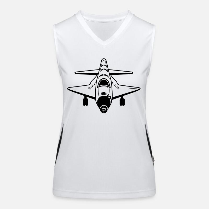 Fighter jet Women's Functional Contrast Tank Top