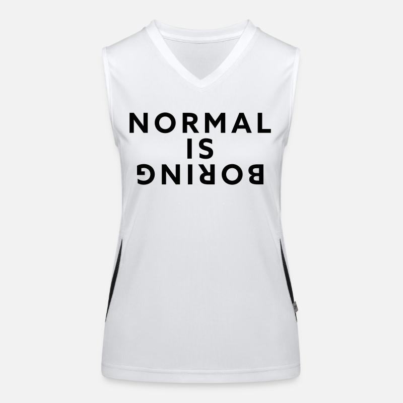 Normal is boring Women's Functional Contrast Tank Top