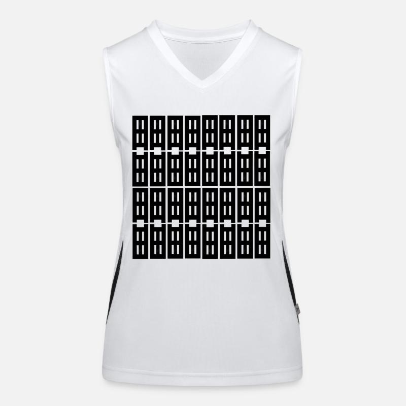 ce design unique Débardeur respirant contrasté Femme