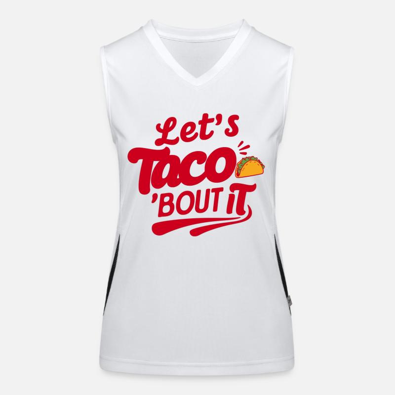 Taco Wortspiel Funktionelles Kontrast-Tank Top für Frauen
