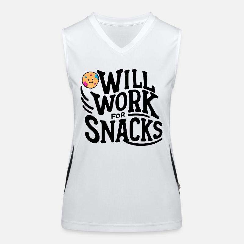 Travailler pour les biscuits Débardeur respirant contrasté Femme