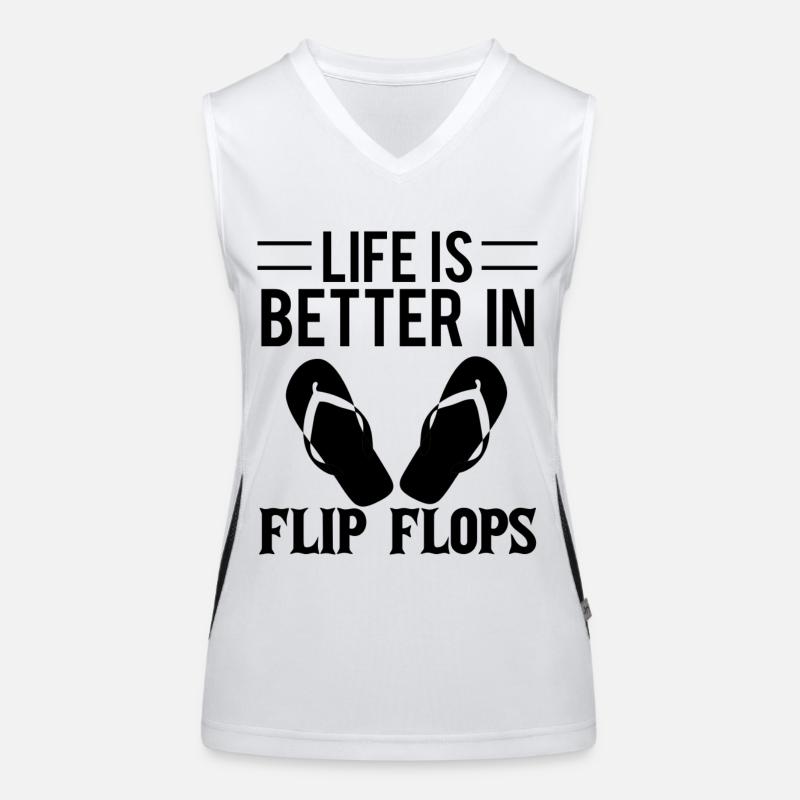 Flip Flops Funktionelles Kontrast-Tank Top für Frauen