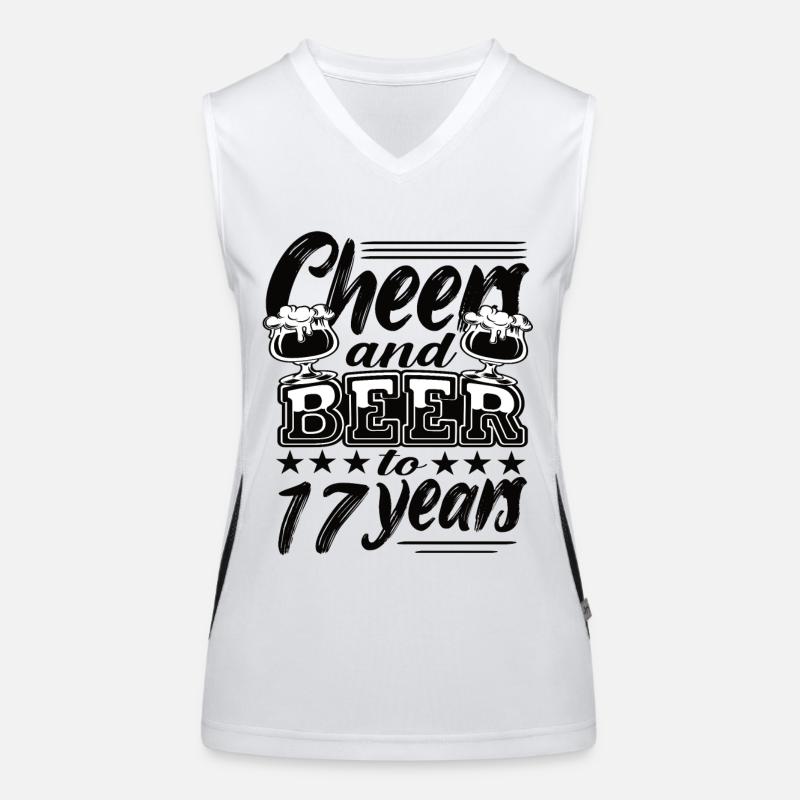 17 Geburtstag Funktionelles Kontrast-Tank Top für Frauen