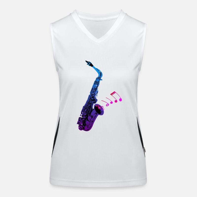 saxophone Women's Functional Contrast Tank Top