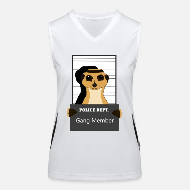 Erdmännchen, Erdmännchen Mungo, Erdmännchen relax Funktionelles Kontrast-Tank Top für Frauen