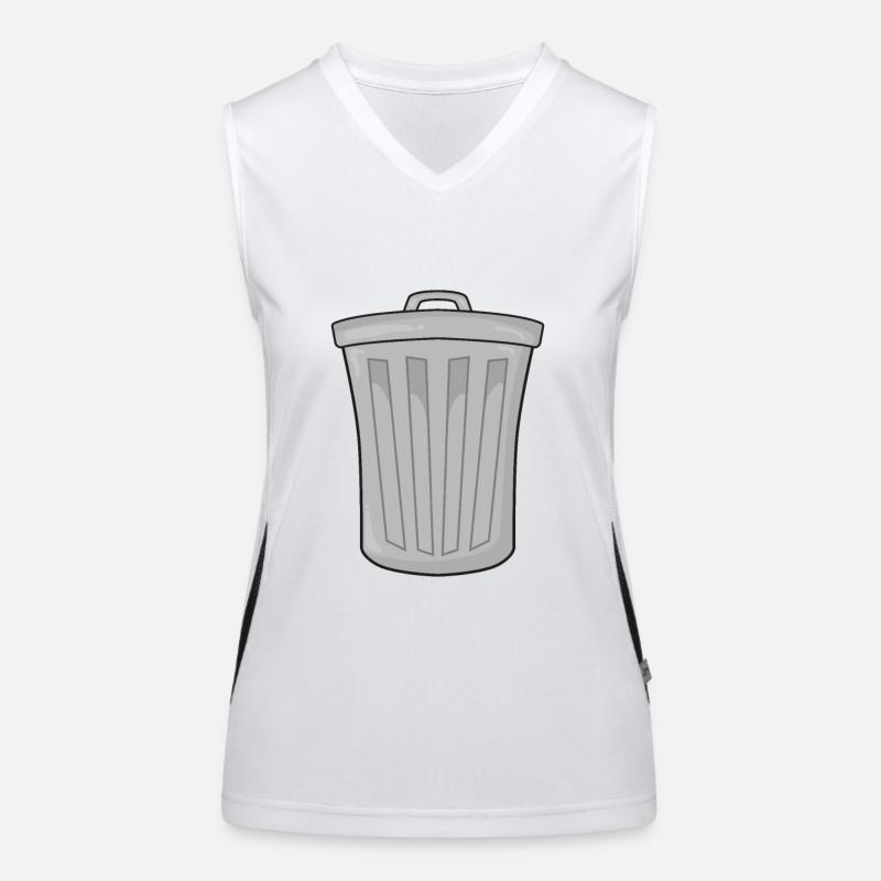 Garbage bin garbage Women's Functional Contrast Tank Top