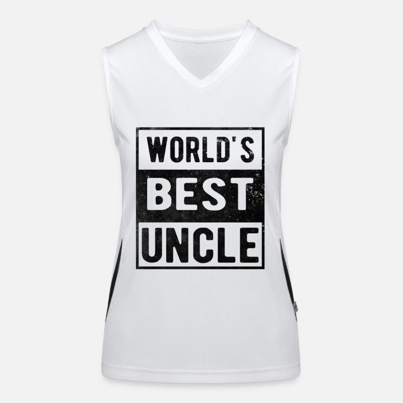Welt bester Onkel Funktionelles Kontrast-Tank Top für Frauen