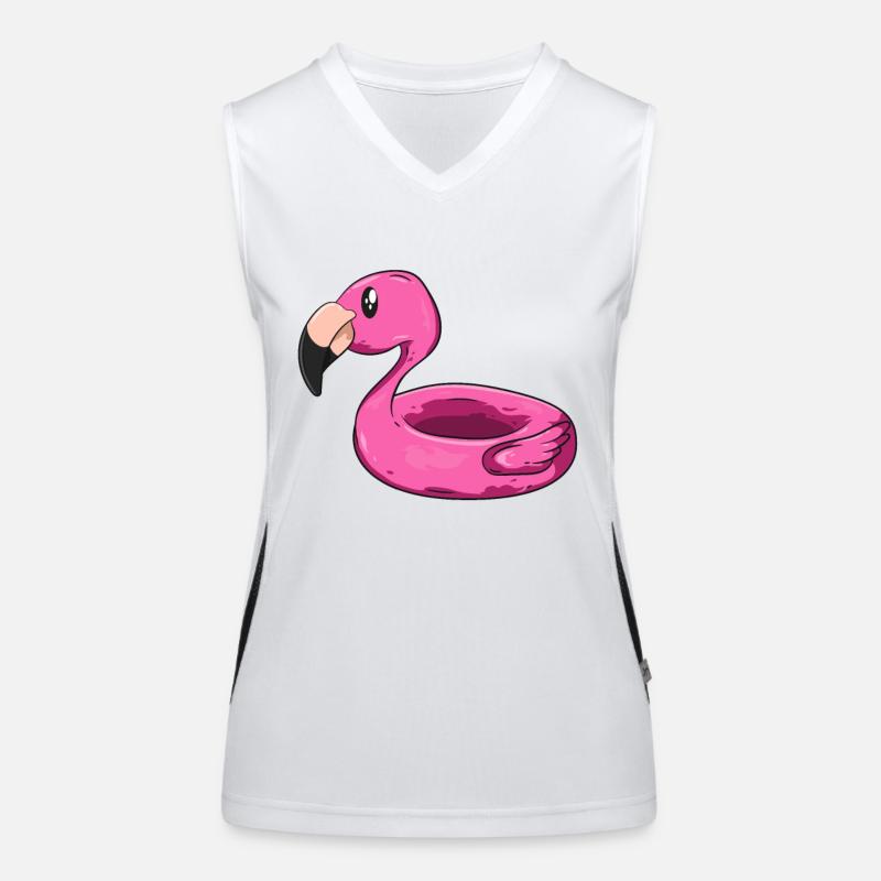 Flamingo Schwimmring Débardeur respirant contrasté Femme
