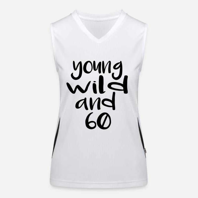 wild and 60 Funktionelles Kontrast-Tank Top für Frauen
