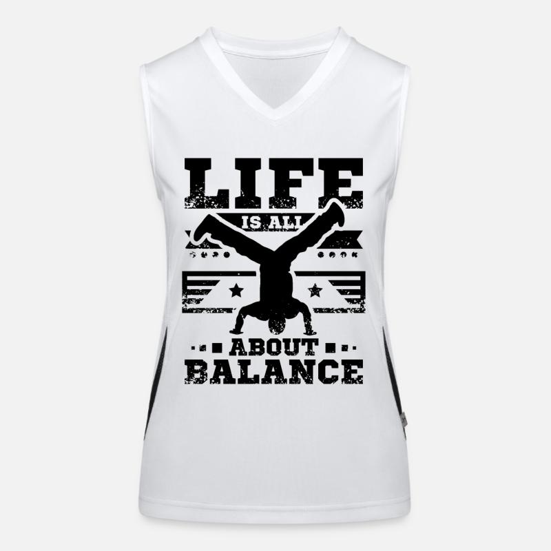 Breakdance Débardeur respirant contrasté Femme