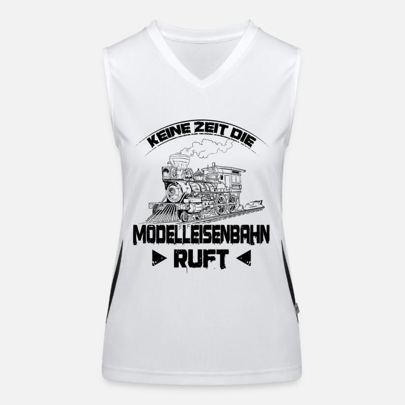 Modelleisenbahn Funktionelles Kontrast-Tank Top für Frauen