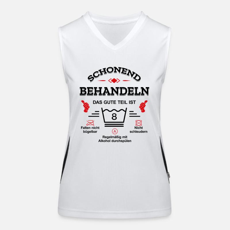 SCHONEND BEHANDELN 8 JAHR GEBURTSTAG KIND Funktionelles Kontrast-Tank Top für Frauen