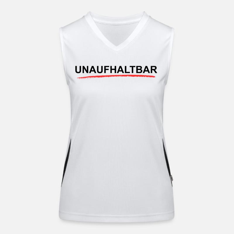Unstoppable Motivation Statement Women's Functional Contrast Tank Top