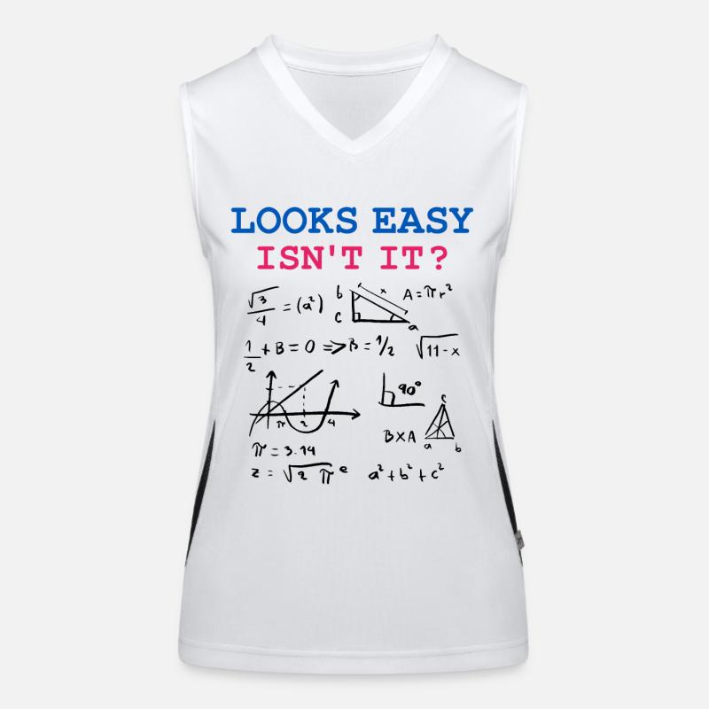 Funny Math Jokes, Physics and Math Formulas Women's Functional Contrast Tank Top