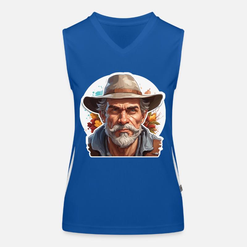 Farmer / Bauer / Ernte / Anbau / Bauernhof / Erde Funktionelles Kontrast-Tank Top für Frauen