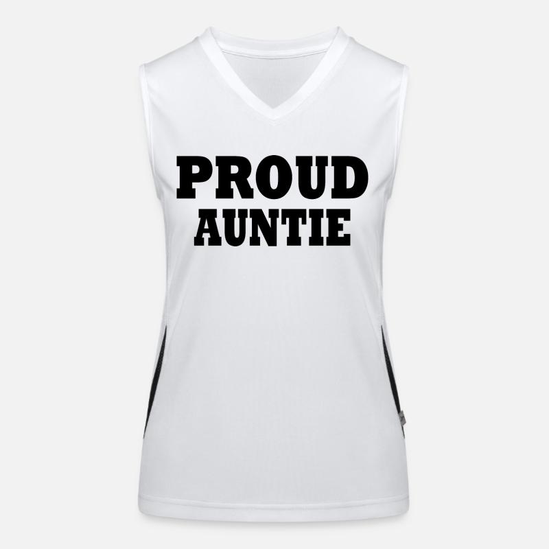 Proud auntie Funktionelles Kontrast-Tank Top für Frauen