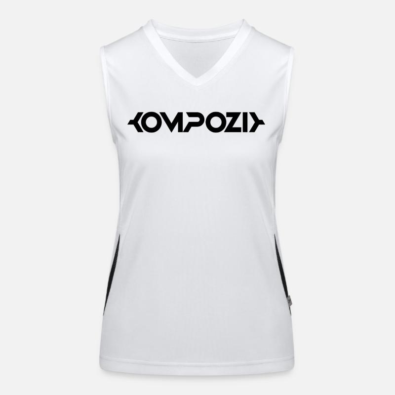 Kompozit_black Women's Functional Contrast Tank Top