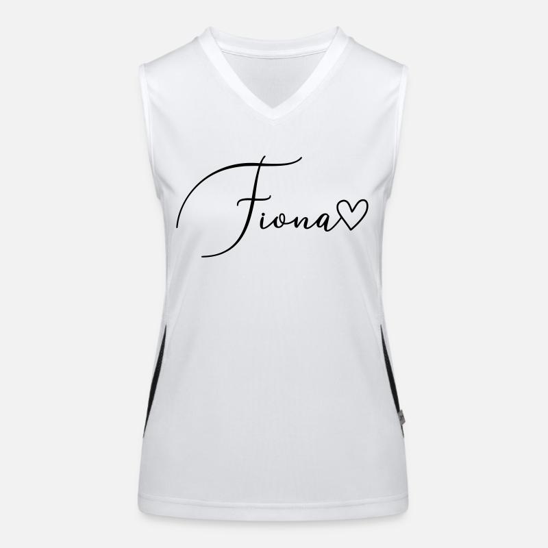 Fiona Name Vorname Mädchen Funktionelles Kontrast-Tank Top für Frauen