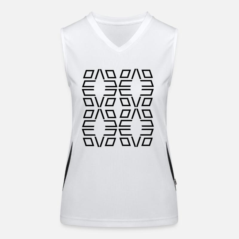 Forme unique Débardeur respirant contrasté Femme