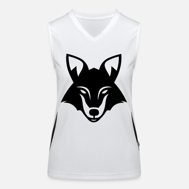 Fuchs Funktionelles Kontrast-Tank Top für Frauen