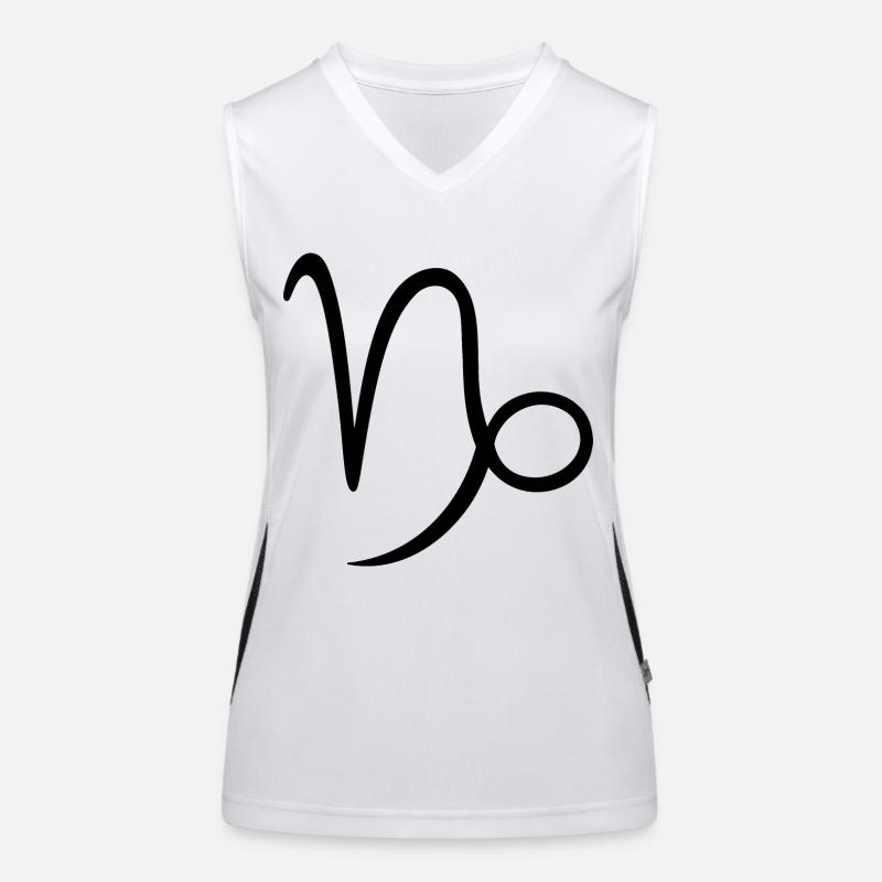 Sternzeichen Steinbock Funktionelles Kontrast-Tank Top für Frauen