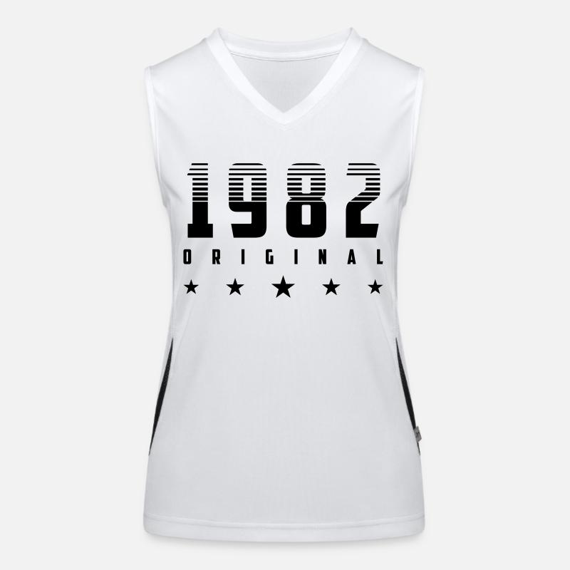 Original 1982 Année de naissance | | changeable de couleur Débardeur respirant contrasté Femme