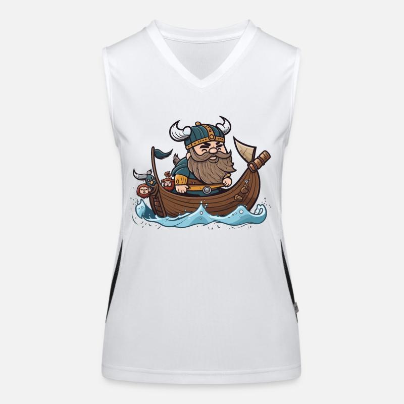 Wikinger-Navigator Funktionelles Kontrast-Tank Top für Frauen
