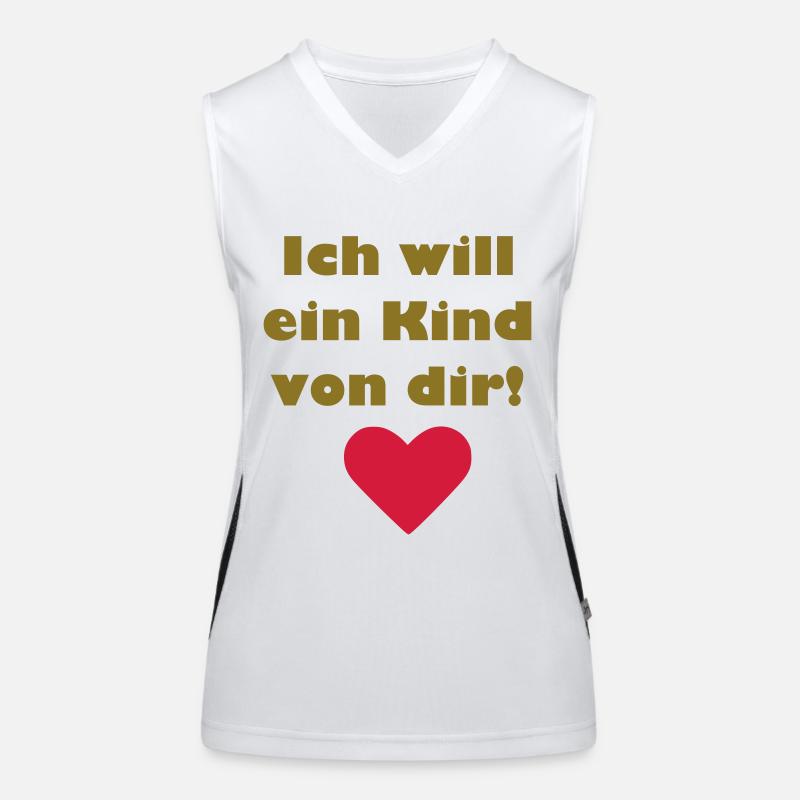 Ich will ein Kind von Dir Funktionelles Kontrast-Tank Top für Frauen