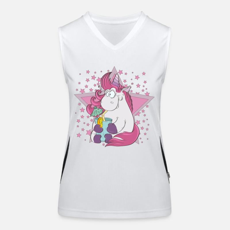 Einhorn Funktionelles Kontrast-Tank Top für Frauen