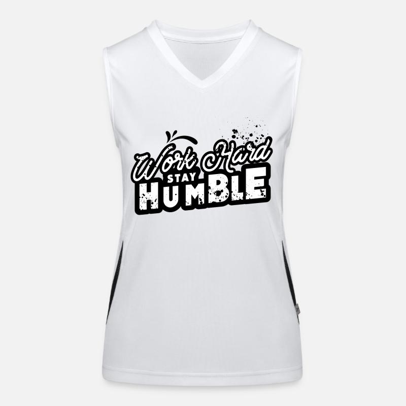 Work Hard Stay Humble Women's Functional Contrast Tank Top