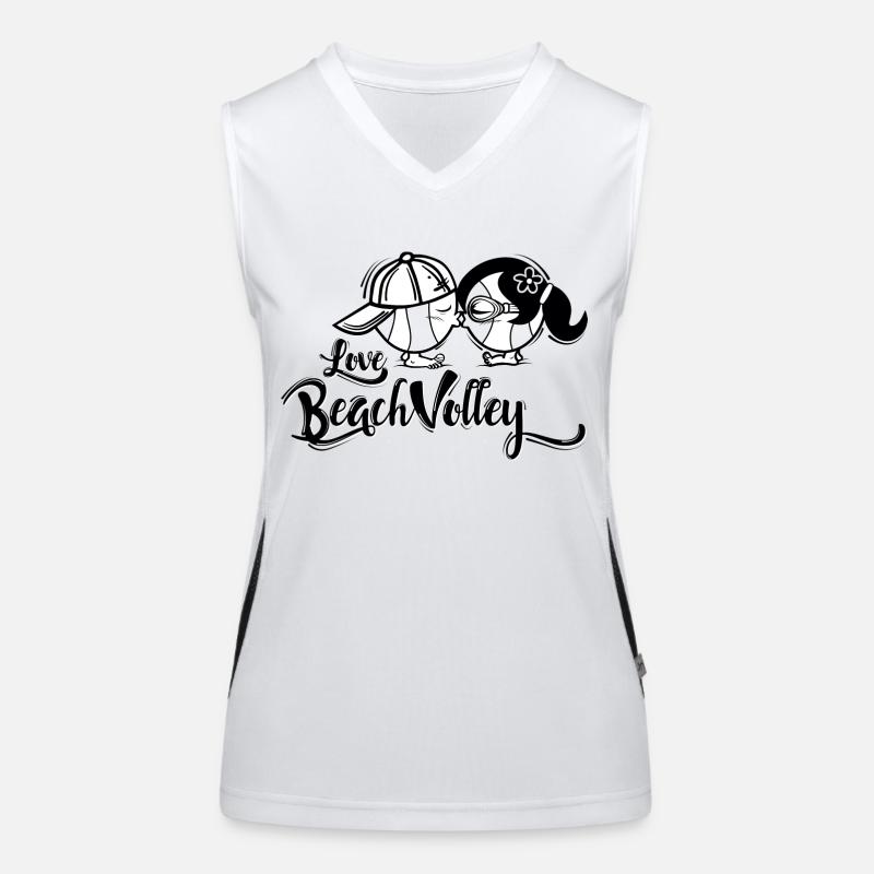 Beach Volley Funktionelles Kontrast-Tank Top für Frauen