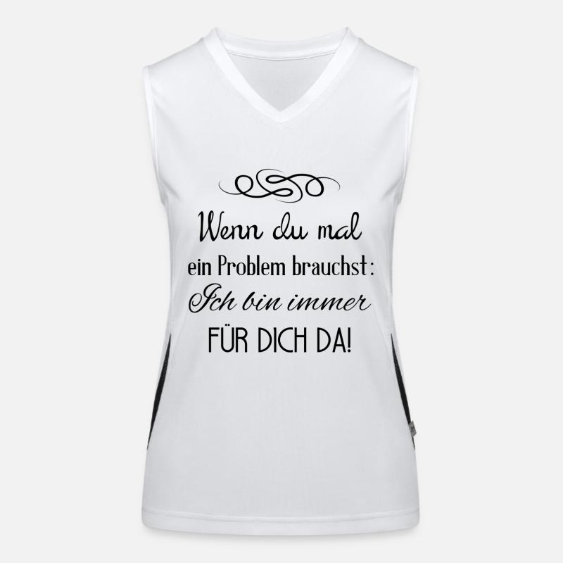 Wenn du ein Problem brauchst Funktionelles Kontrast-Tank Top für Frauen
