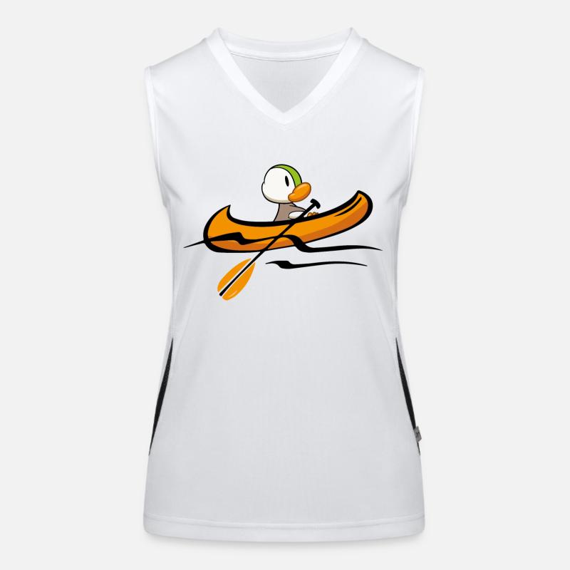 Kanu-Duck 2 Funktionelles Kontrast-Tank Top für Frauen