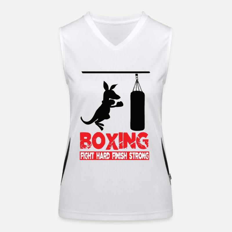 Boxing Funktionelles Kontrast-Tank Top für Frauen