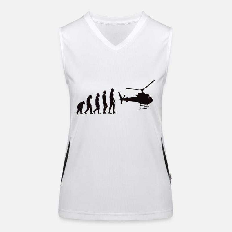 Hubschrauber Funktionelles Kontrast-Tank Top für Frauen