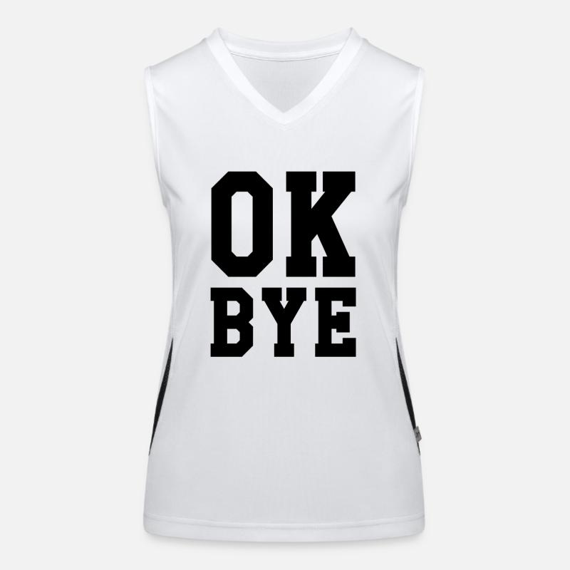 ok bye Women's Functional Contrast Tank Top