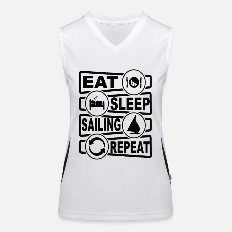 Segeln Funktionelles Kontrast-Tank Top für Frauen