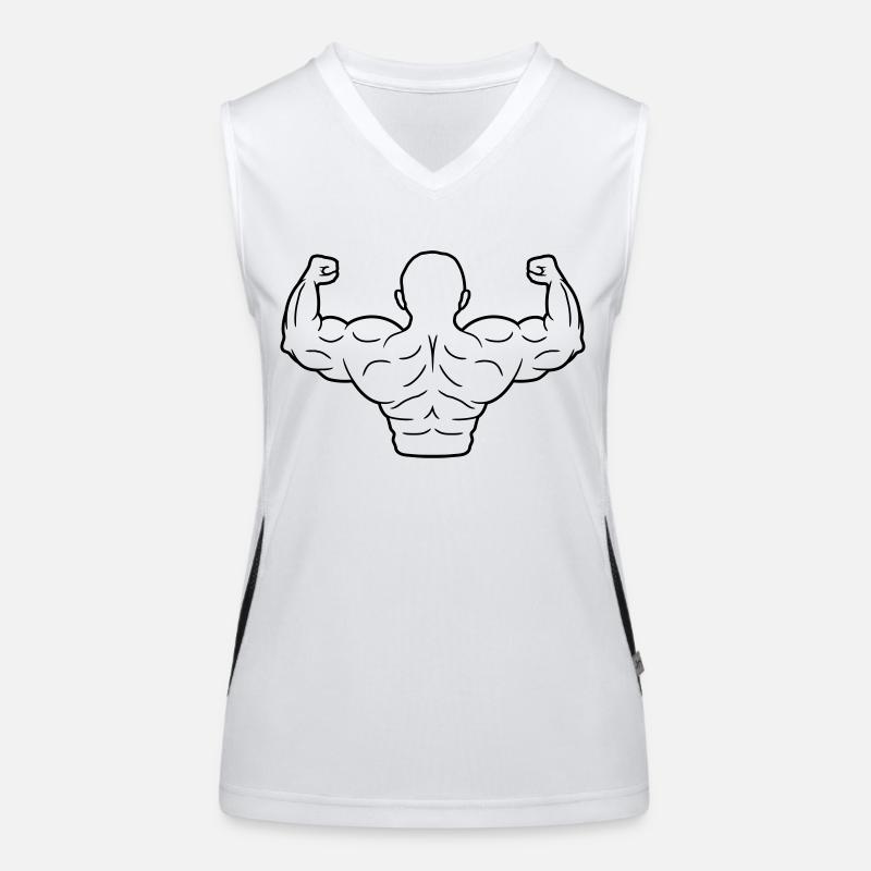 Strong poor bald head Women's Functional Contrast Tank Top