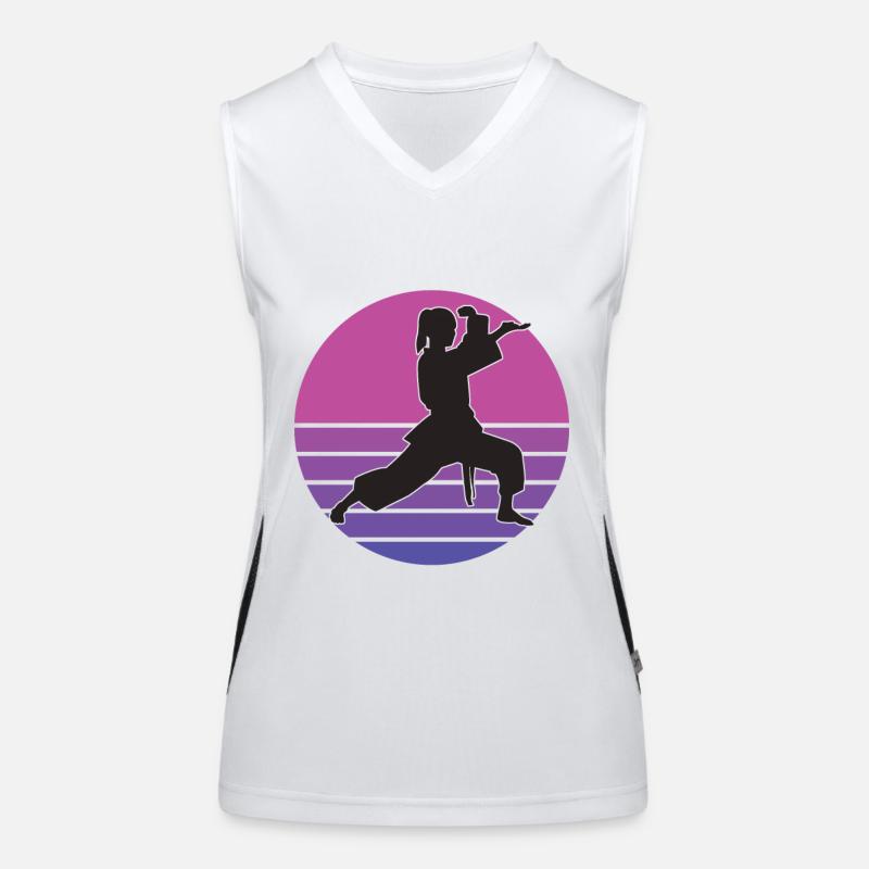karate karate Mädchen karate Kinder Karate Funktionelles Kontrast-Tank Top für Frauen