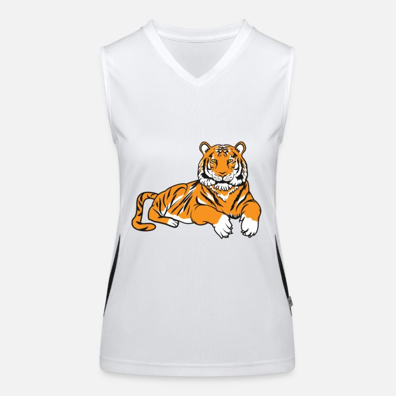 Bengal tiger Women's Functional Contrast Tank Top