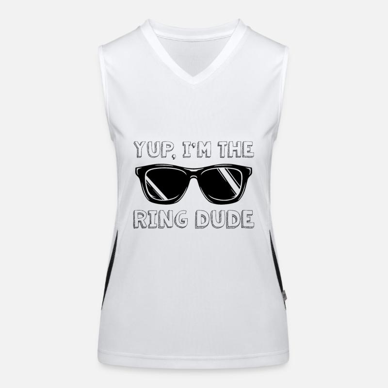 Yup, Ich Bin Der Ring Dude Ring Security Funktionelles Kontrast-Tank Top für Frauen