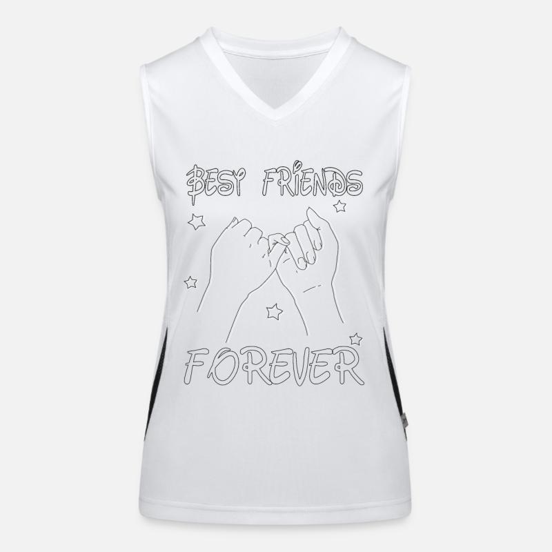 Best Friends Forever Funktionelles Kontrast-Tank Top für Frauen