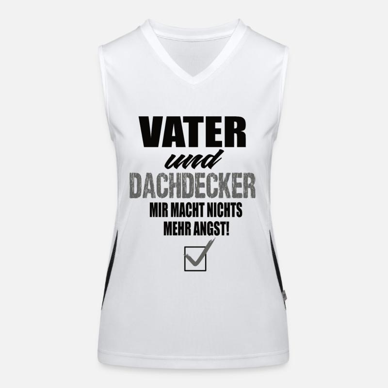 Vater und Dachdecker Funktionelles Kontrast-Tank Top für Frauen
